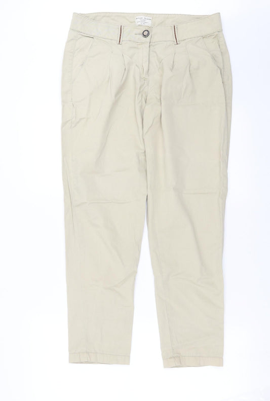 River Island Womens Beige   Trousers  Size 10 L28 in