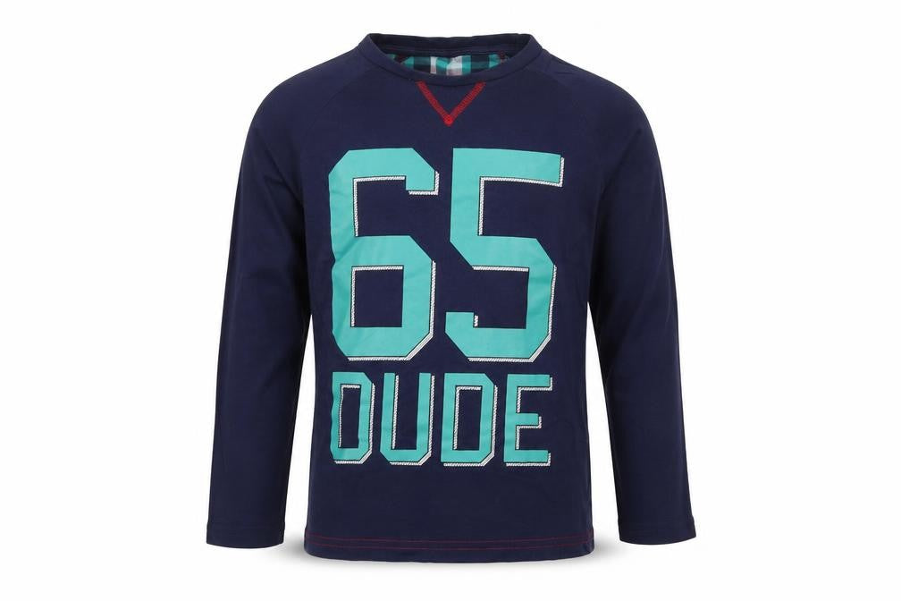 TU Boys Blue   Basic T-Shirt Size 6-7 Years  - dude