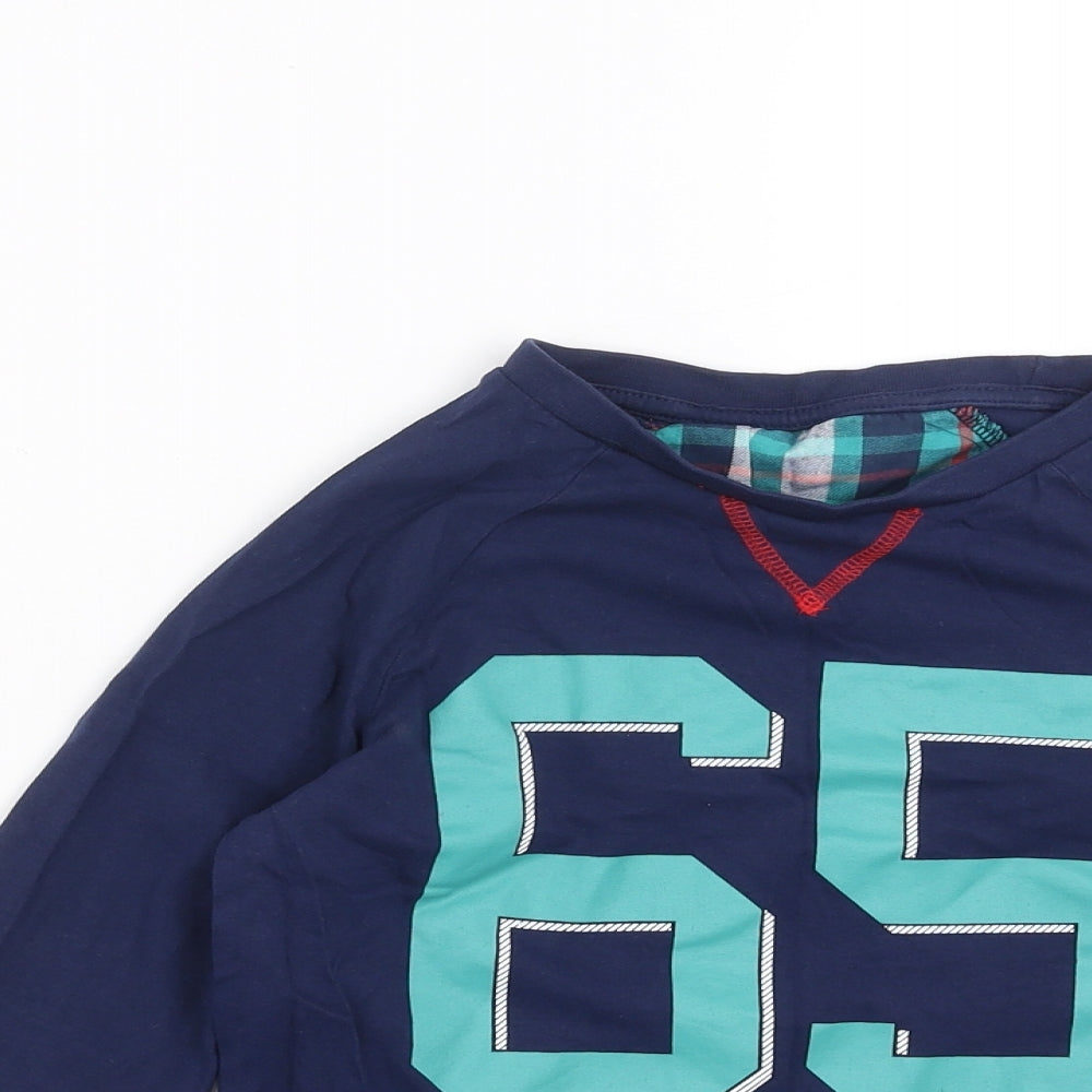 TU Boys Blue   Basic T-Shirt Size 6-7 Years  - dude
