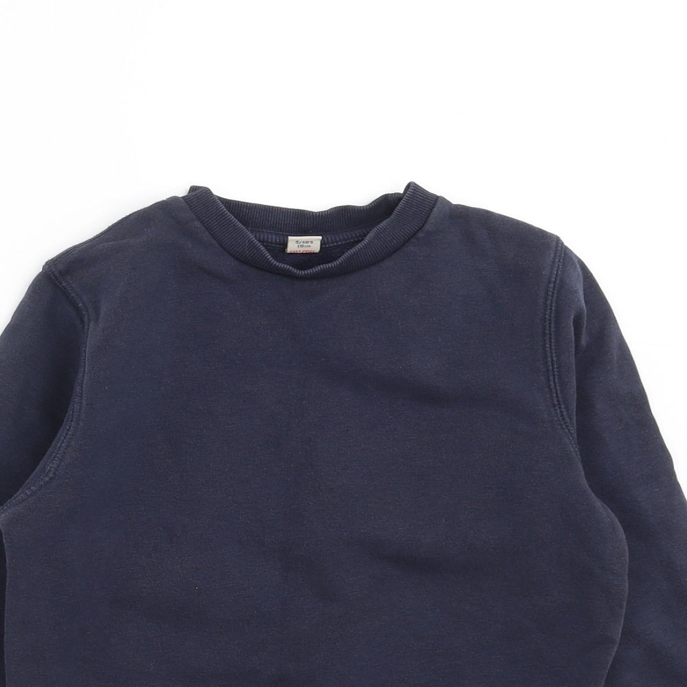 TU Boys Blue   Pullover Sweatshirt Size 5 Years  - school wear