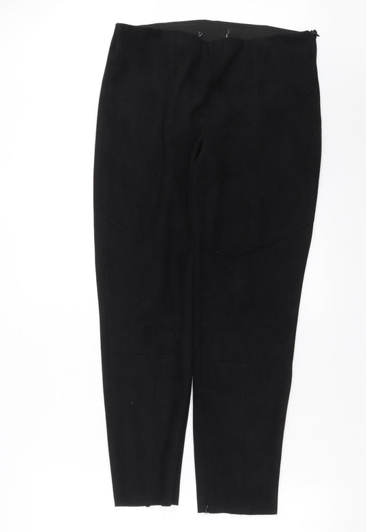 Preworn Womens Black   Trousers  Size 32 in L28 in
