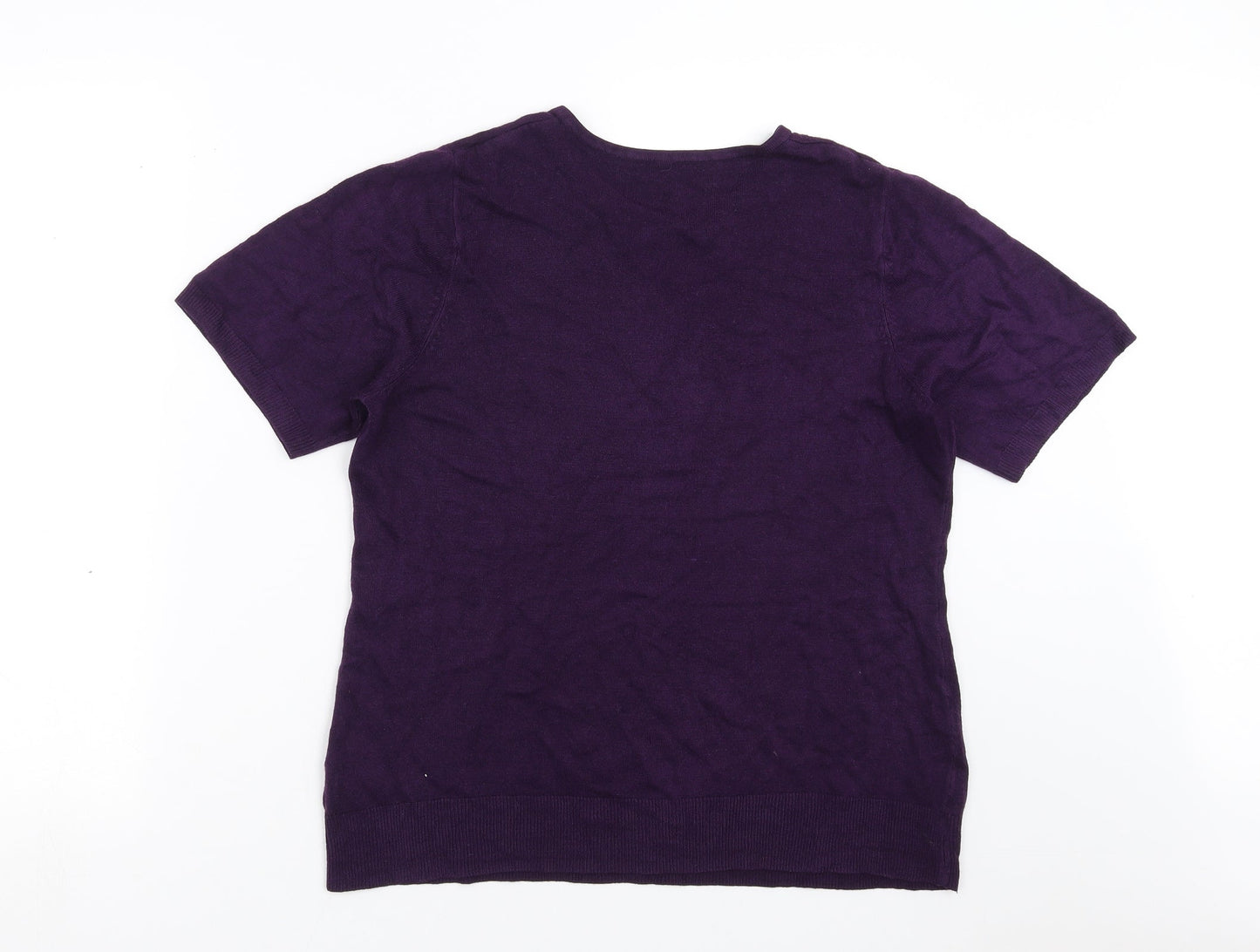 BHS Womens Purple  Knit Pullover Jumper Size 10