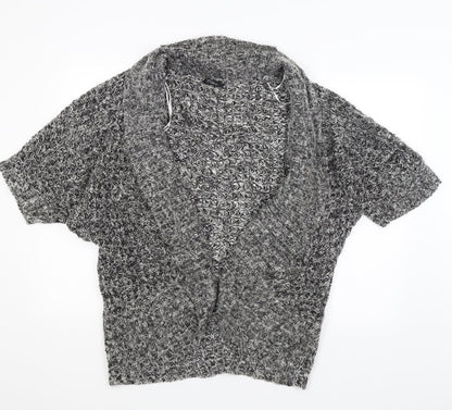 Bonmarché Womens Grey Wrap Jumper Size M