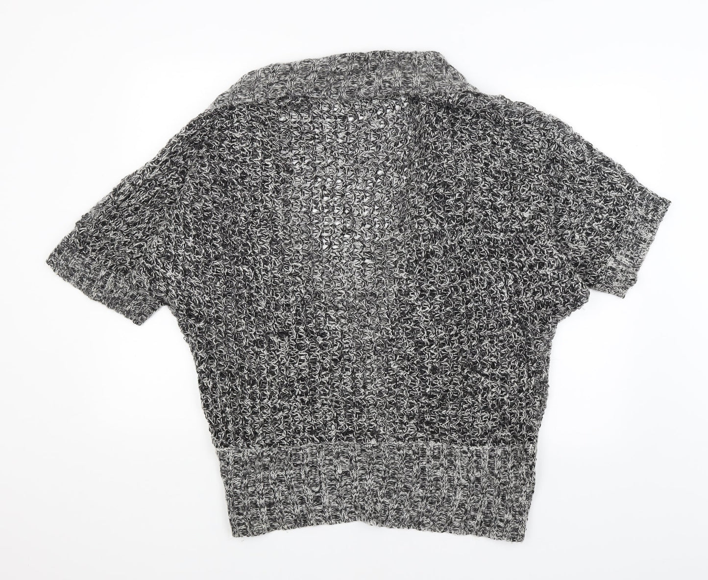 BM Collection Womens Grey   Wrap Jumper Size M