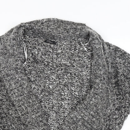 Bonmarché Womens Grey Wrap Jumper Size M