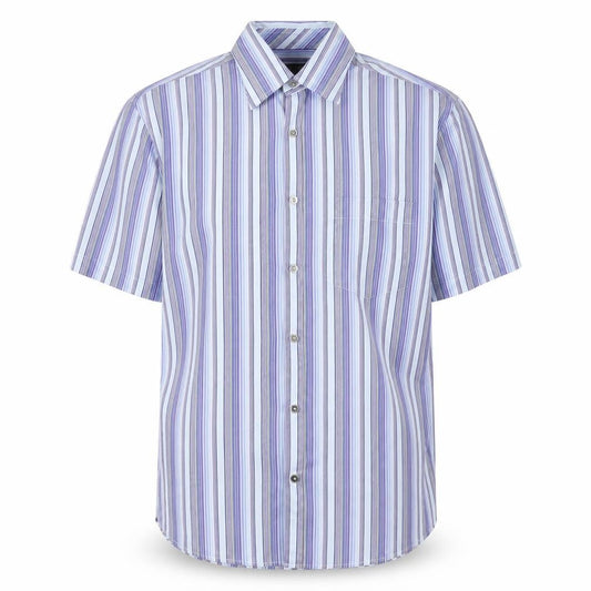 Next Mens Blue Striped   Button-Up Size M