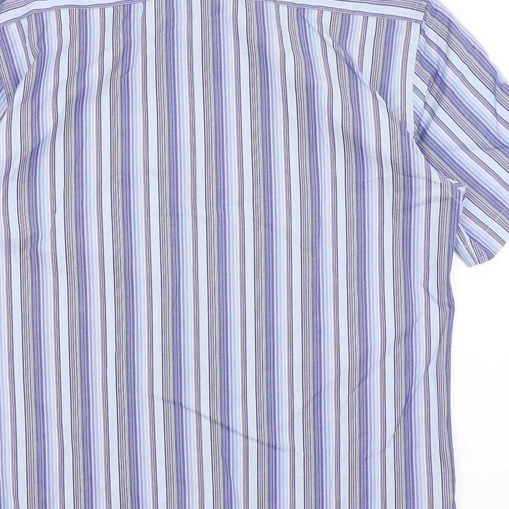 NEXT Mens Blue Striped   Button-Up Size M