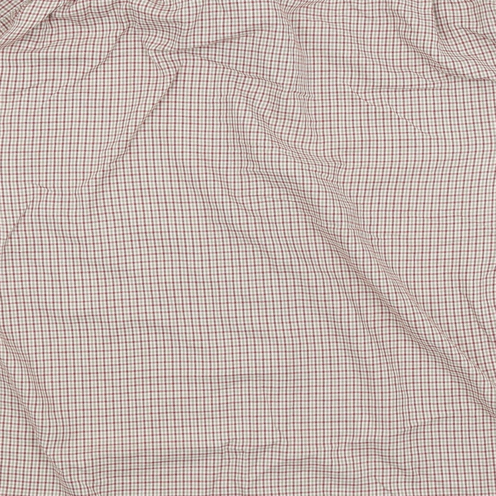BHS Mens Red Check   Button-Up Size 16