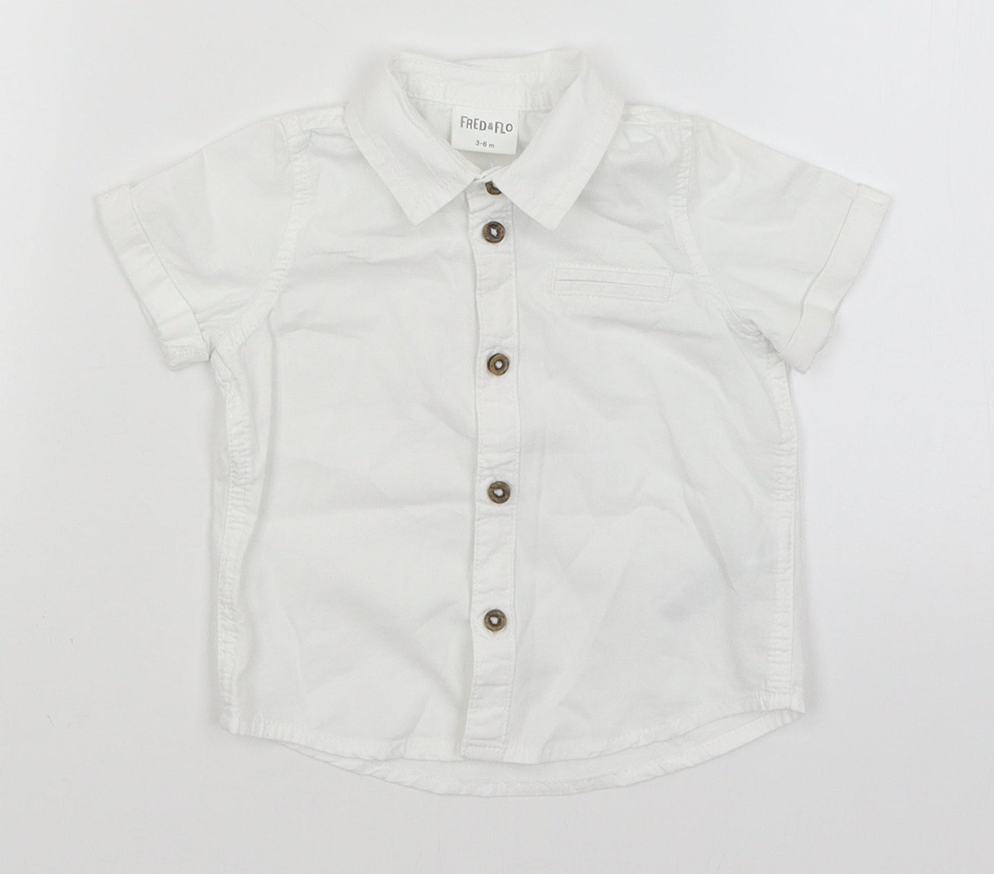 F&F Baby White   Basic Button-Up Size 3-6 Months