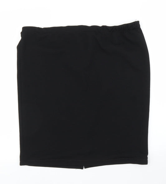 Preworn Womens Black   Straight & Pencil Skirt Size L