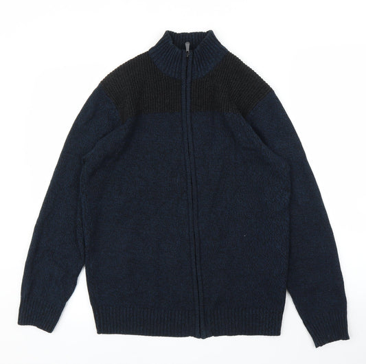 Method Mens Blue   Full Zip Jumper Size M