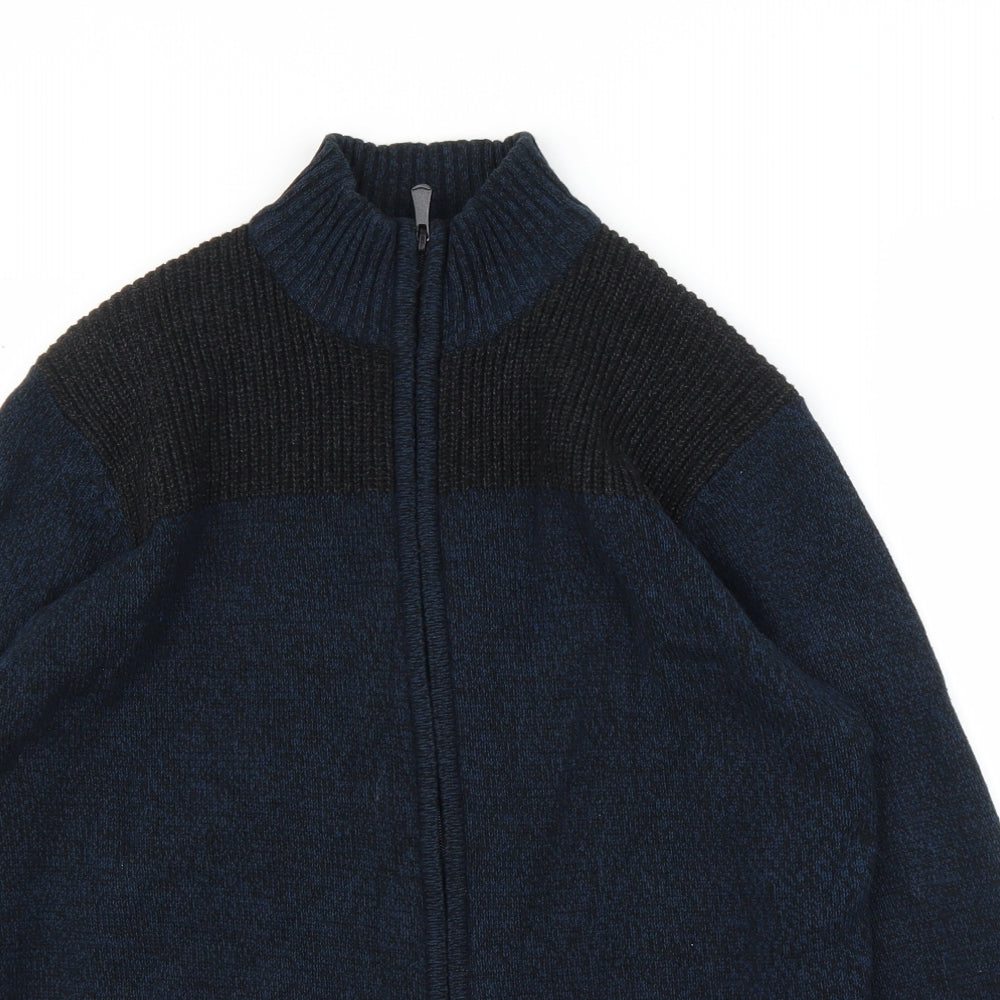 Method Mens Blue   Full Zip Jumper Size M