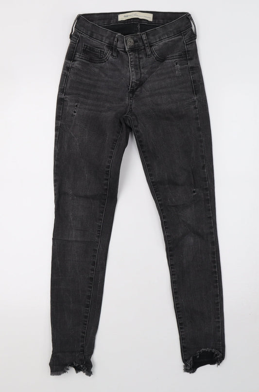 Gap Womens Grey  Denim Mom Jeans Size 4 L28 in