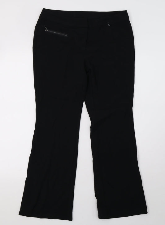 NEXT Womens Black   Trousers  Size 8 L29 in