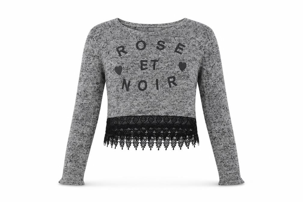 H&M Womens Grey   Pullover Sweatshirt Size M