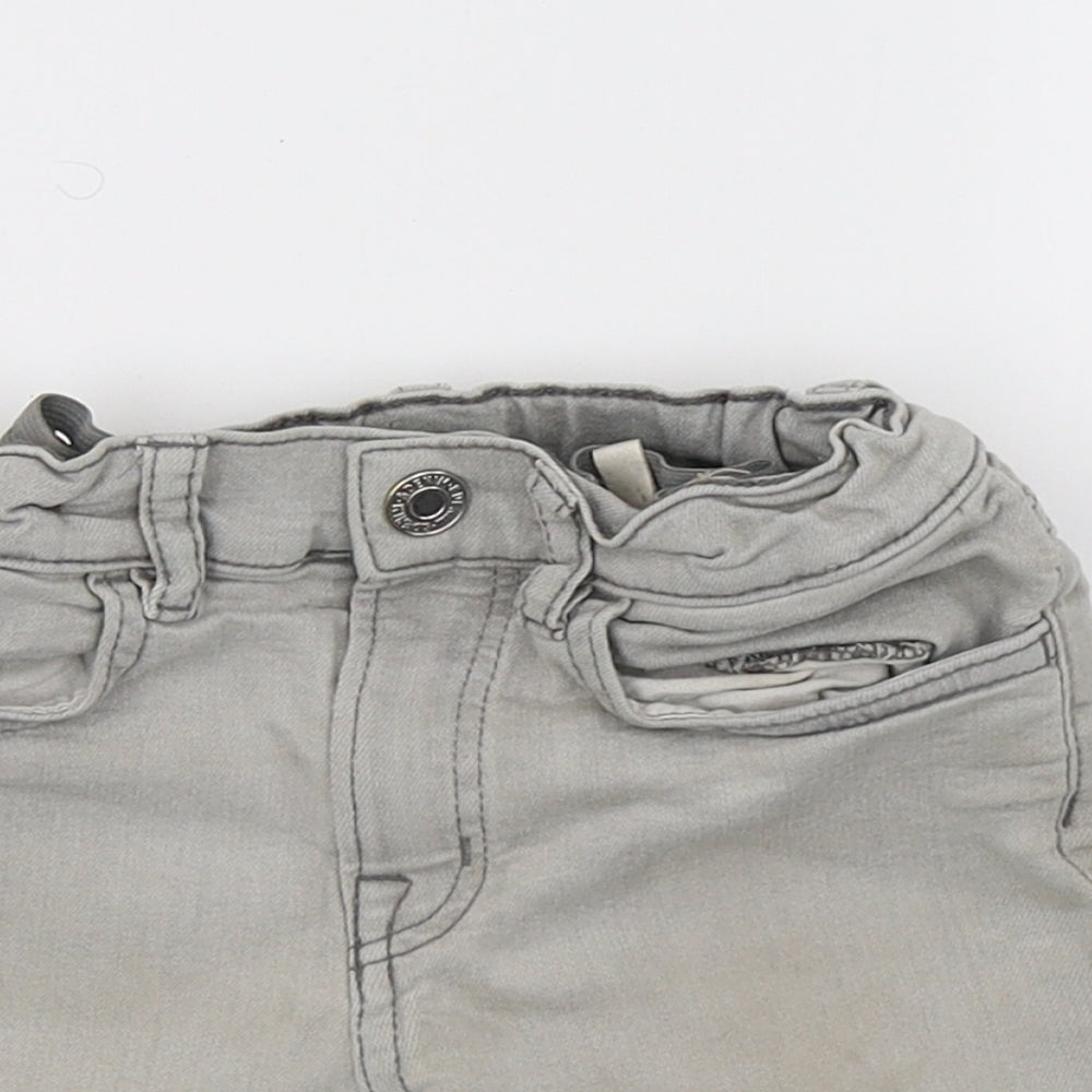 Primark Girls Grey  Denim Sweat Shorts Size 2-3 Years