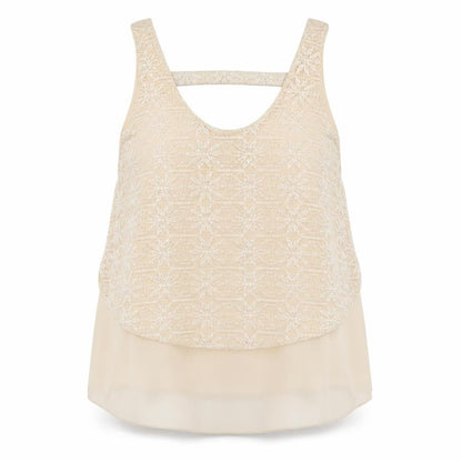 Preworn Womens Beige   Basic T-Shirt Size 12