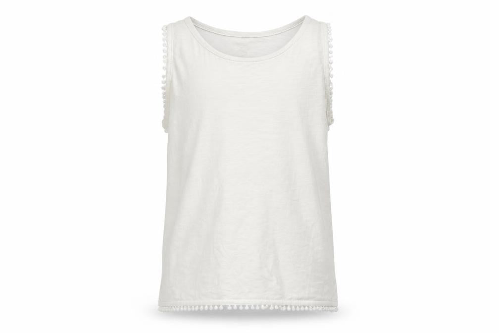 pepperts Girls White   Basic T-Shirt Size 10-11 Years