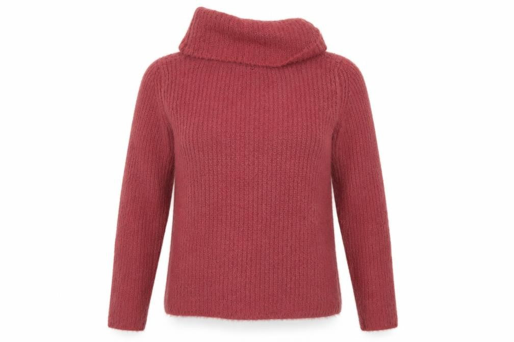 Primark Womens Pink  Knit Henley Sweatshirt Size 4