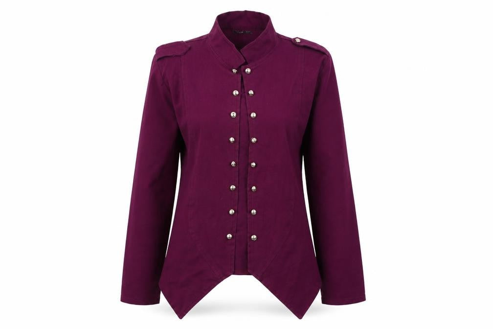La Fille  Womens Purple   Jacket Coat Size 8