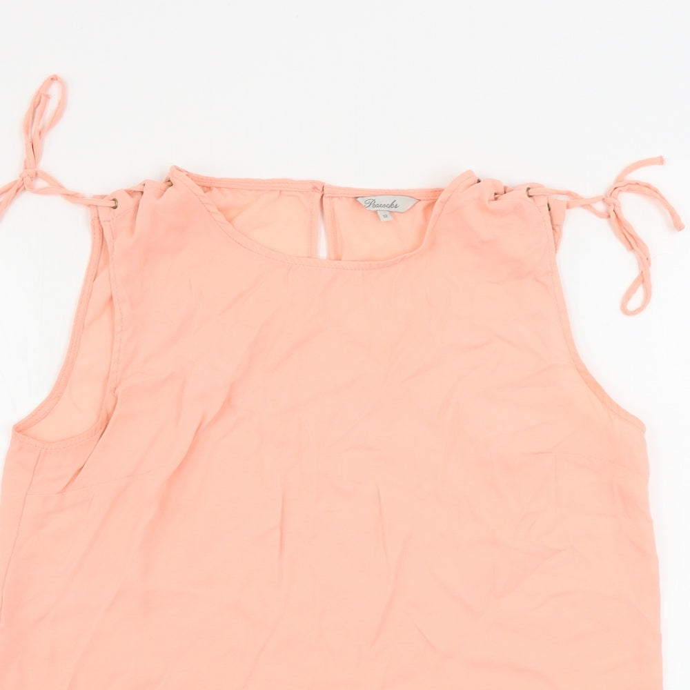 Peacocks  Womens Pink   Basic Blouse Size 12