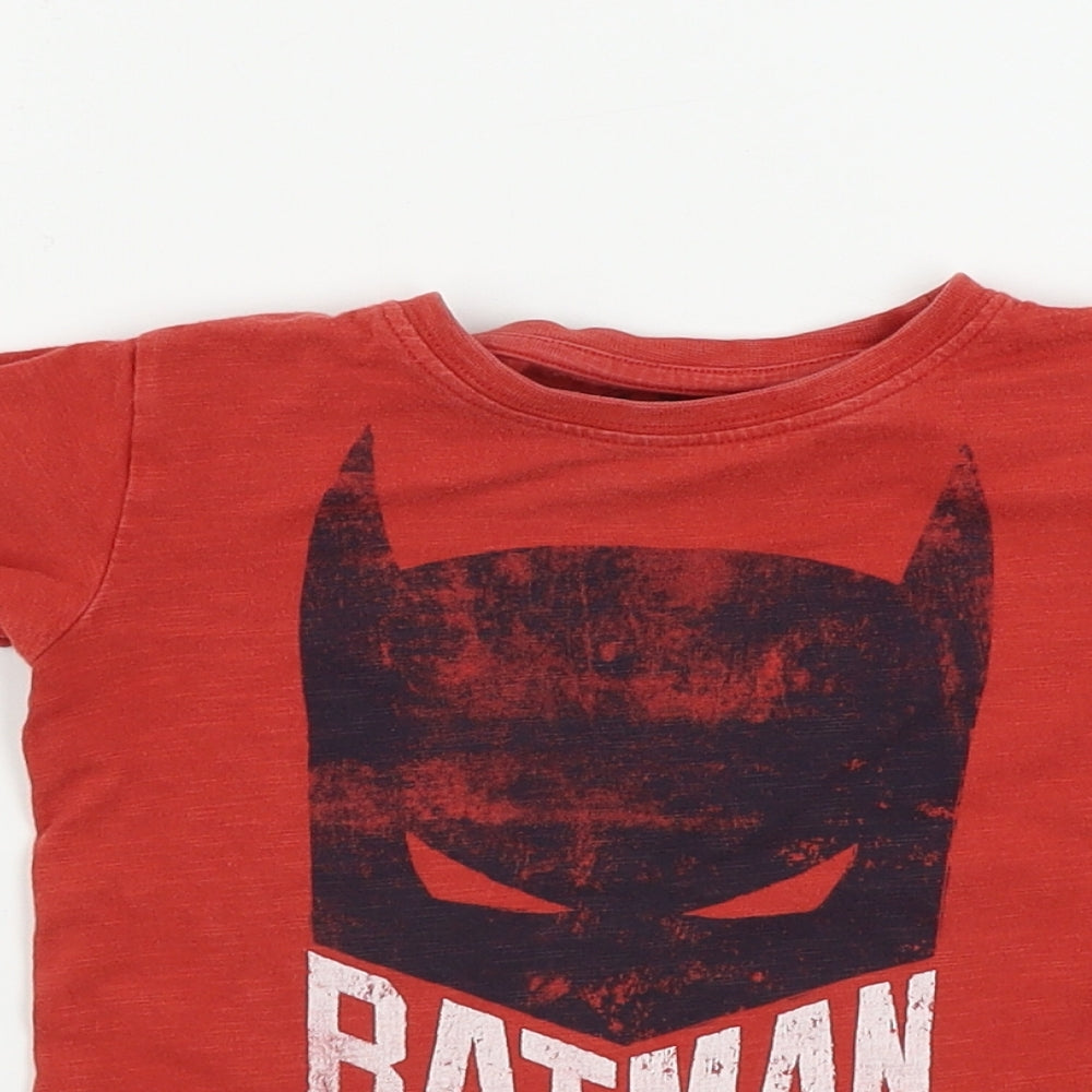 NEXT  Boys Red Paisley  Basic T-Shirt Size 3 Years  - batman