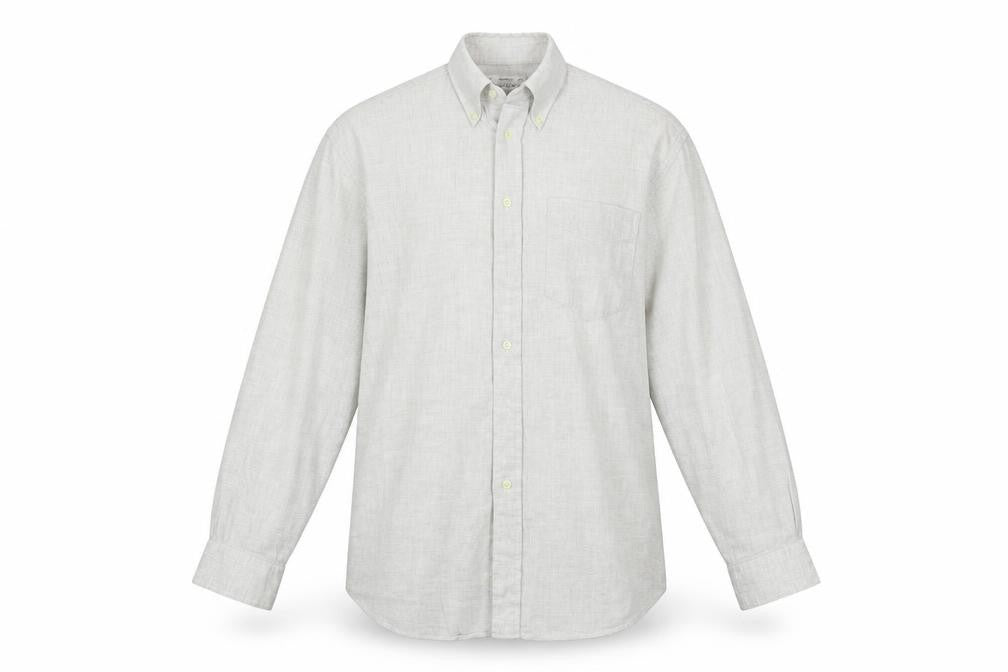 Marks & Spencer  Mens Beige    Button-Up Size 15.5