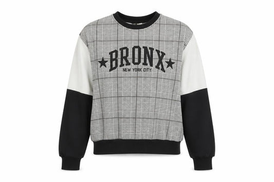 H&M  Womens Black Check  Pullover Jumper Size S