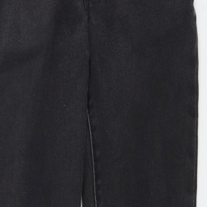 Close-up detail of denim co girls’ grey skinny jeans, size 9-10, years