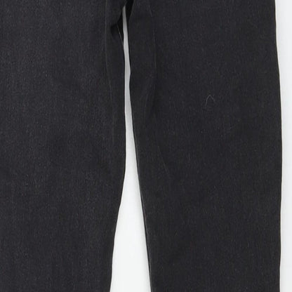 Brand and care label for denim co girls’ grey skinny jeans, size 9-10, years