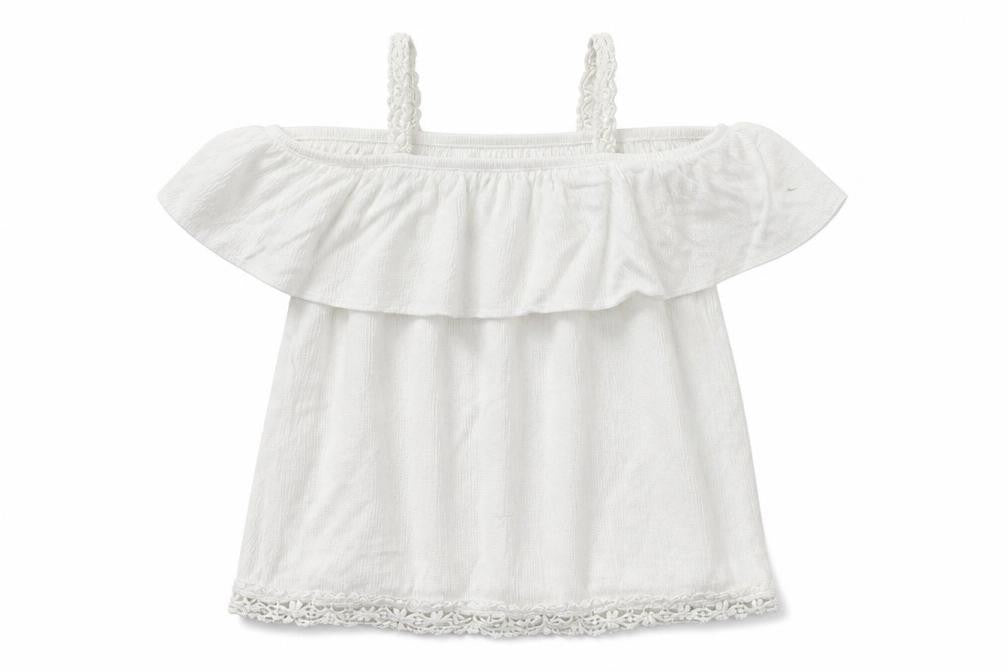 Primark Girls White   Basic Tank Size 11-12 Years
