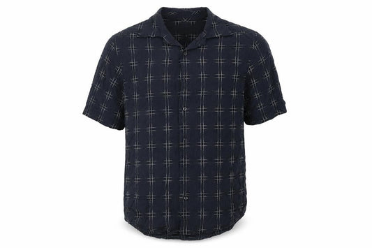 Next Mens Black Check   Button-Up Size S