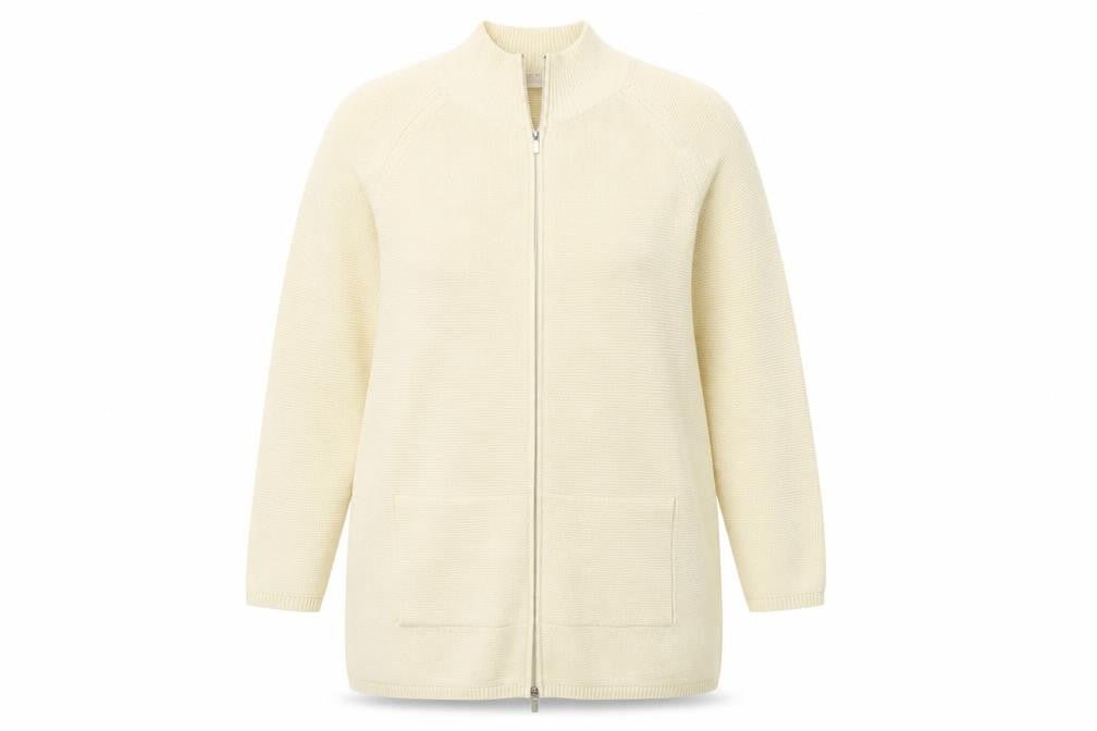 Spirito Womens Yellow   Full Zip Jumper Size 16