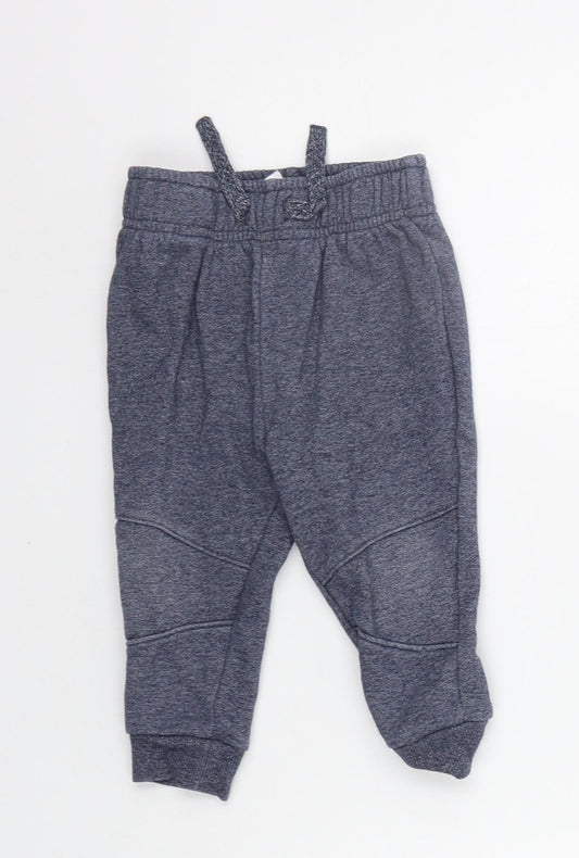 Primark Girls Blue   Jogger Trousers Size 9-12 Months