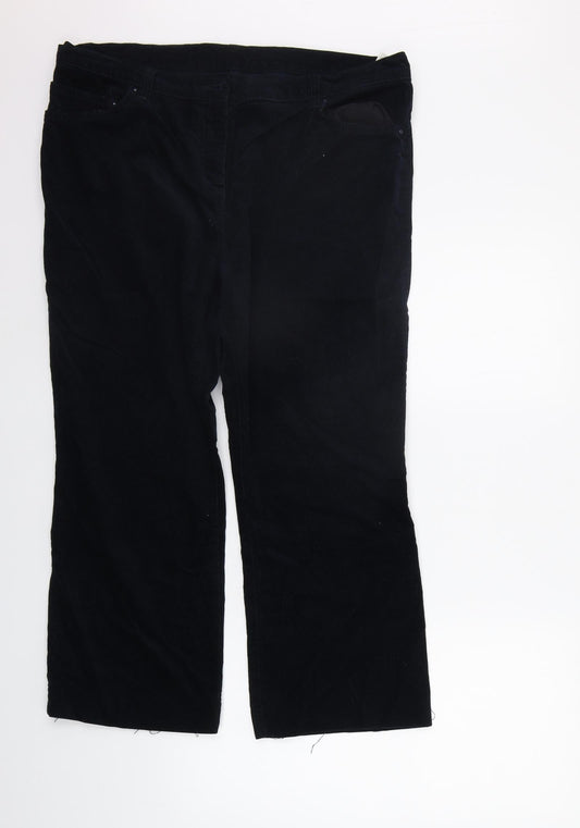 Marks and Spencer Womens Blue   Trousers  Size 18 L24 in