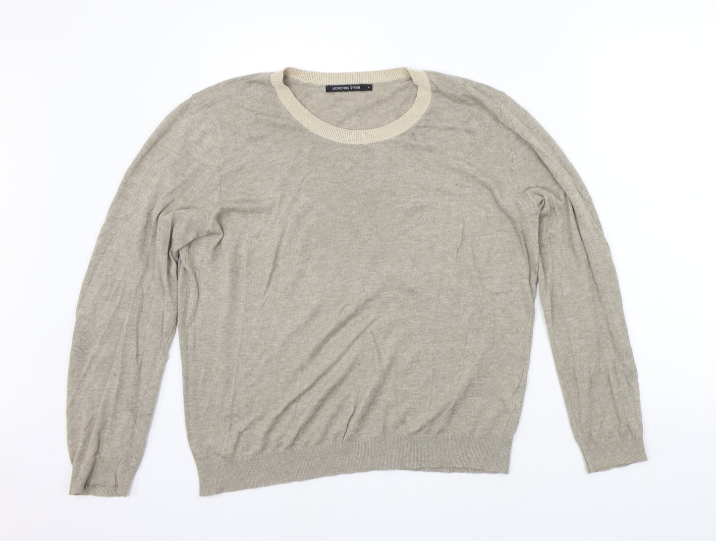 monoplux  Womens Beige   Pullover Jumper Size L