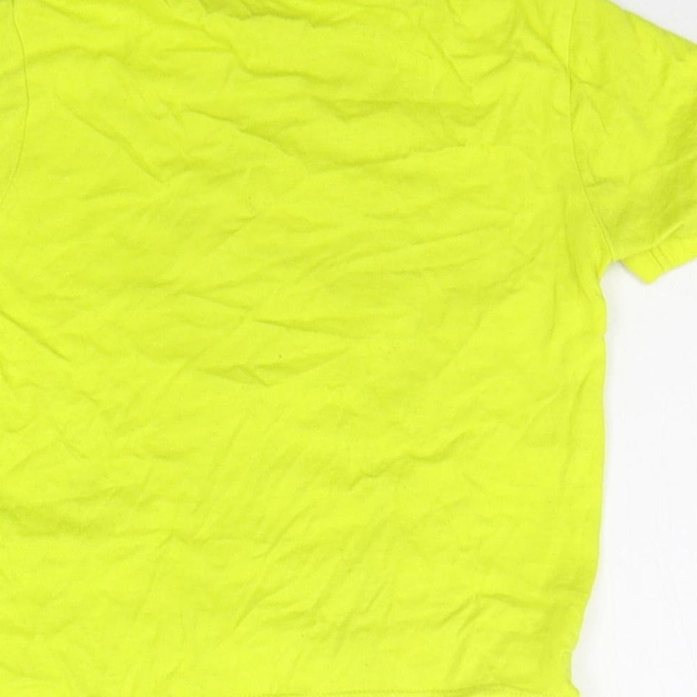 Disney Girls Yellow   Basic T-Shirt Size 12-18 Months  - micky mouse
