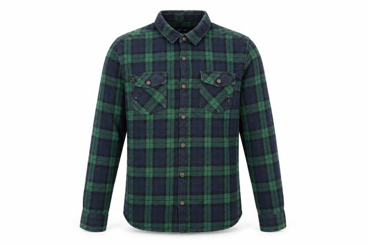 La Redoute Mens Blue Check   Button-Up Size 17