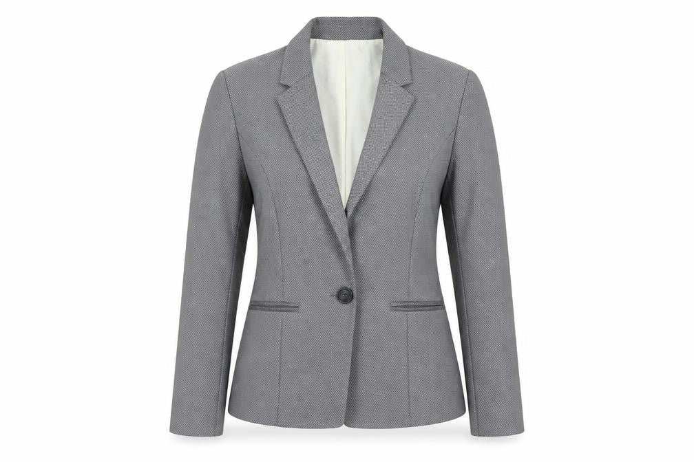 NEXT Womens Beige Argyle/Diamond  Jacket Blazer Size 12