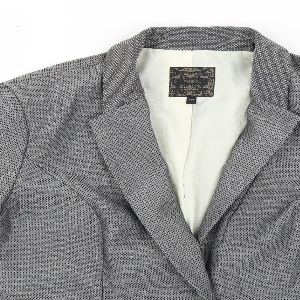 NEXT Womens Beige Argyle/Diamond  Jacket Blazer Size 12