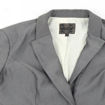 Next Womens Beige Argyle/Diamond  Jacket Blazer Size 12