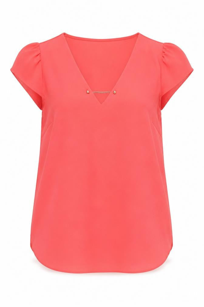 Atmosphere Womens Pink   Basic Blouse Size 6