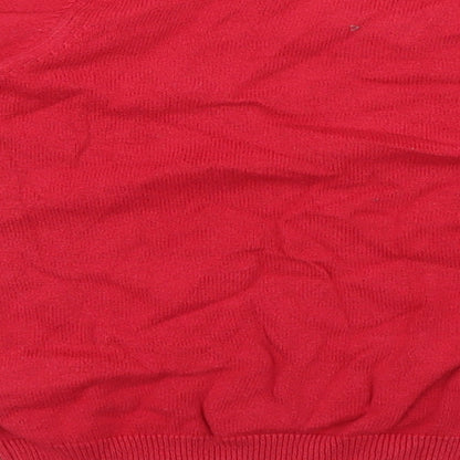 Tu Boys Red  Knit Pullover Jumper Size 6 Years