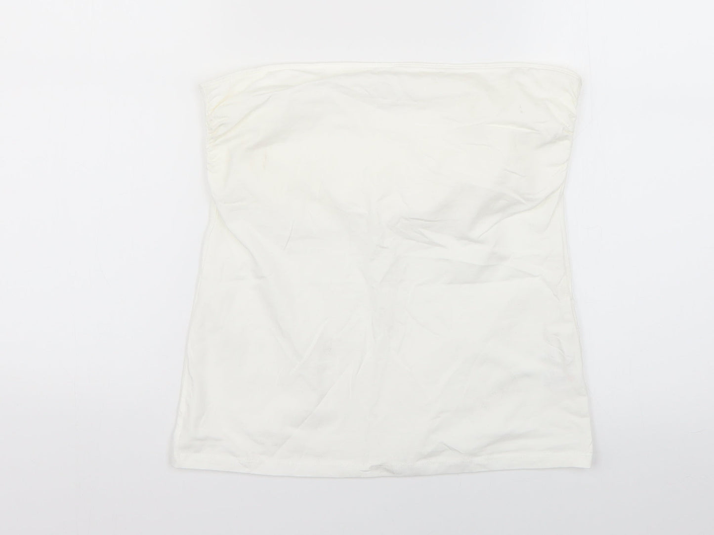 George Womens White   Cropped Tank Size 12