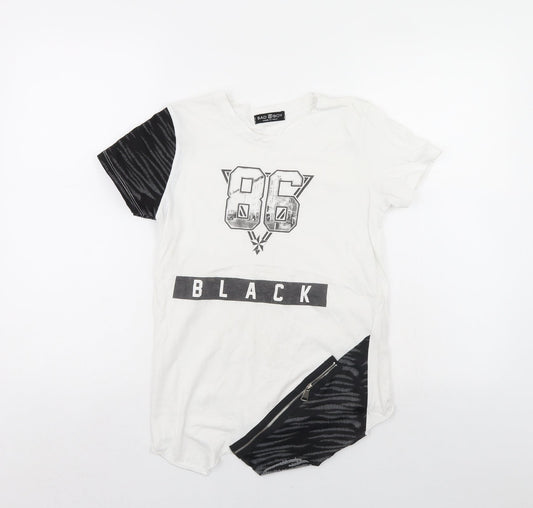 BAD BOY Boys White   Basic T-Shirt Size 11 Years