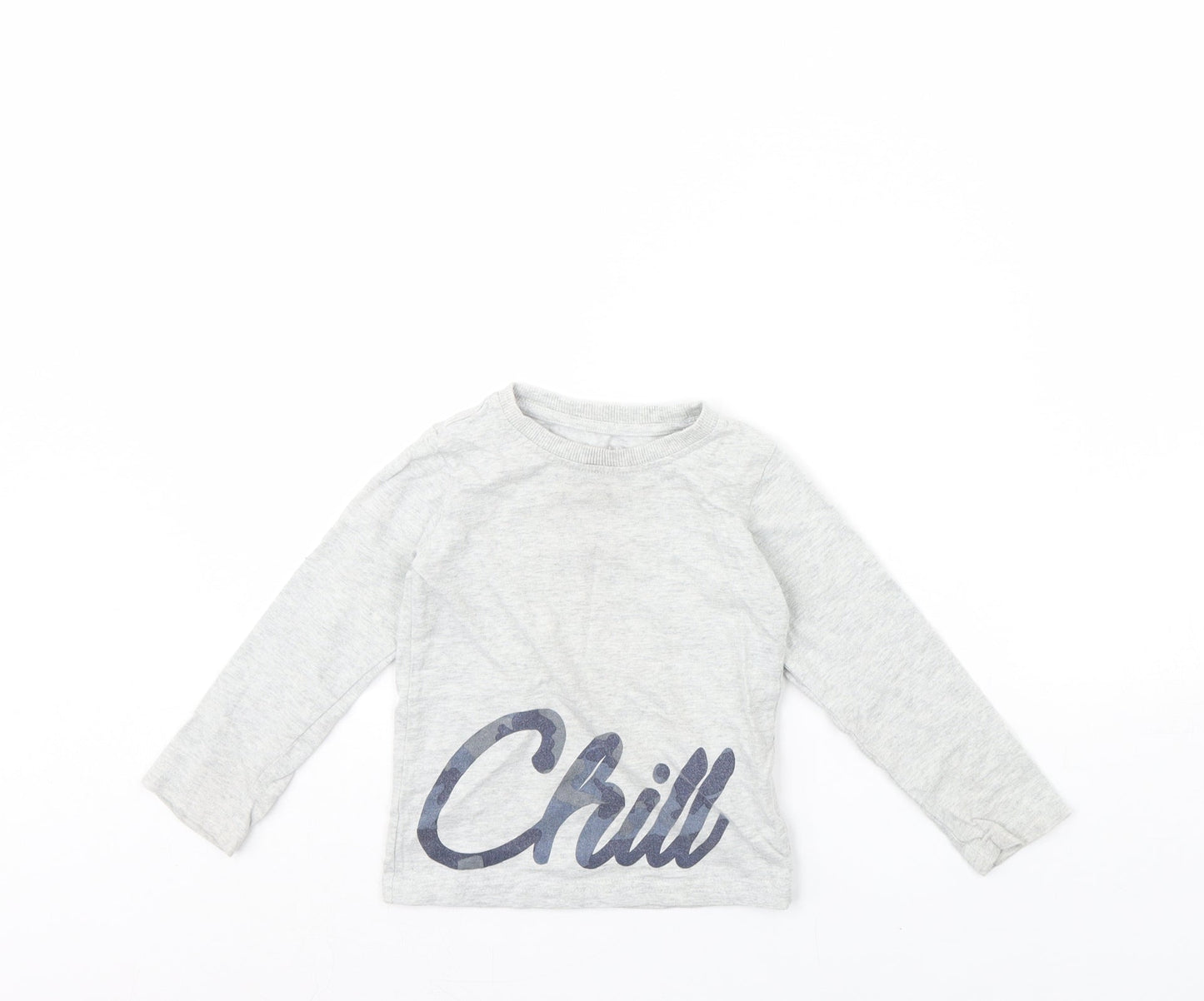 NEXT Boys Grey   Pullover Jumper Size 3 Years  - Chill