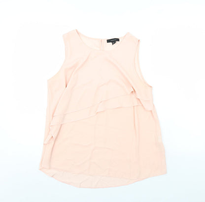 Additional front view of Atmosphere women’s pink basic tank, size UK 14