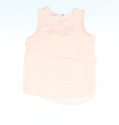 Back view of Atmosphere women’s pink basic tank, size UK 14
