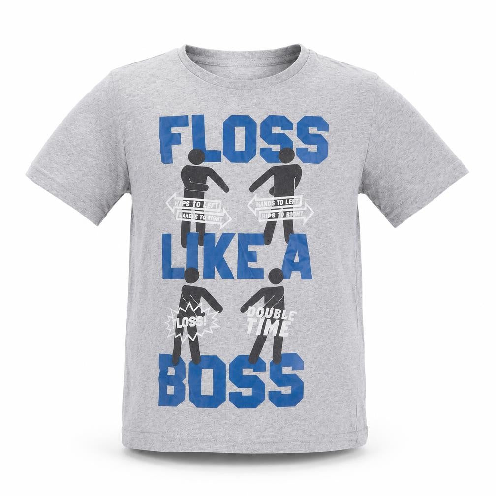 Primark Boys Grey   Basic T-Shirt Size 5 Years  - Floss like a boss