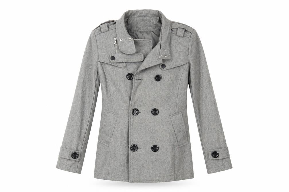 inmur Womens Grey   Overcoat Coat Size L